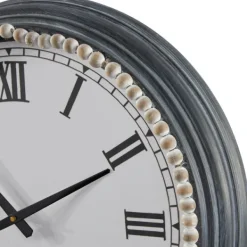 Clocks-Kirkland's Home Blue Beaded Roman Numeral Clock