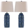 Table Lamps-Kirkland's Home Blue Bo Ical Mayfield Table Lamps, Set Of 2 Tan