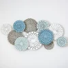 Wall Plaques-Kirkland's Home Blue Bohemian Metal Plate Wall Plaque Blue/Gray