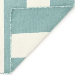 Outdoor Rugs-Kirkland's Home Blue Cabana Stripe Indoor/Outdoor Runner, 2X8 Blue/Ivory