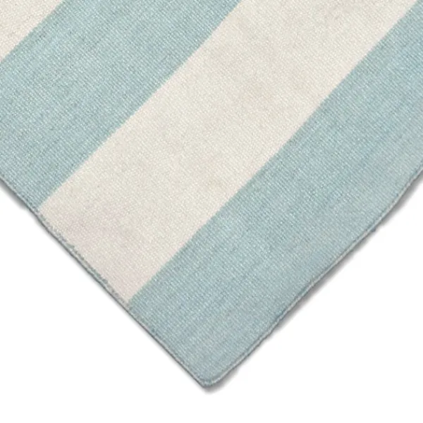 Outdoor Rugs-Kirkland's Home Blue Cabana Stripe Indoor/Outdoor Area Rug, 7X9 Blue/Ivory