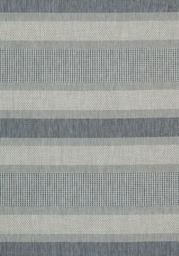 Outdoor Rugs-Kirkland's Home Blue Elletta Indoor/Outdoor Area Rug, 7X9 Gray