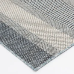 Outdoor Rugs-Kirkland's Home Blue Elletta Indoor/Outdoor Area Rug, 7X9 Gray