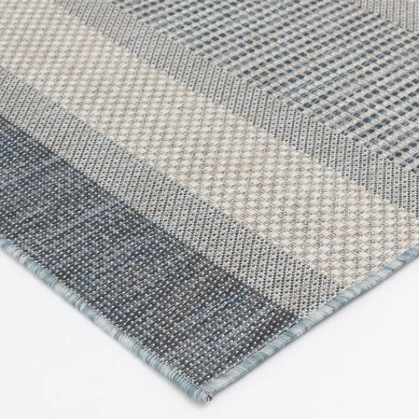 Outdoor Rugs-Kirkland's Home Blue Elletta Indoor/Outdoor Area Rug, 7X9 Gray