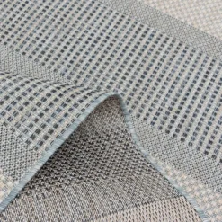 Outdoor Rugs-Kirkland's Home Blue Elletta Indoor/Outdoor Area Rug, 7X9 Gray