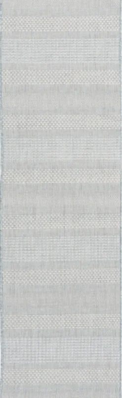 Outdoor Rugs-Kirkland's Home Blue Elletta Indoor/Outdoor Area Rug, 2X7 Gray