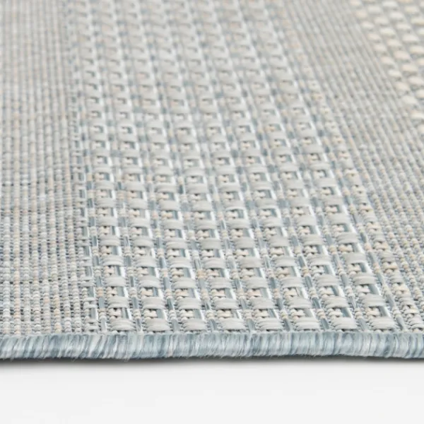 Outdoor Rugs-Kirkland's Home Blue Elletta Indoor/Outdoor Area Rug, 2X7 Gray