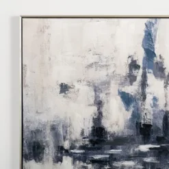 Canvas Art-Kirkland's Home Blue Era Abstract Ii Framed Canvas Art Print Blue/White