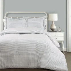 Comforters-Kirkland's Home Blue Farmhouse 3-Pc. Full/Queen Comforter Set Blue/Ivory