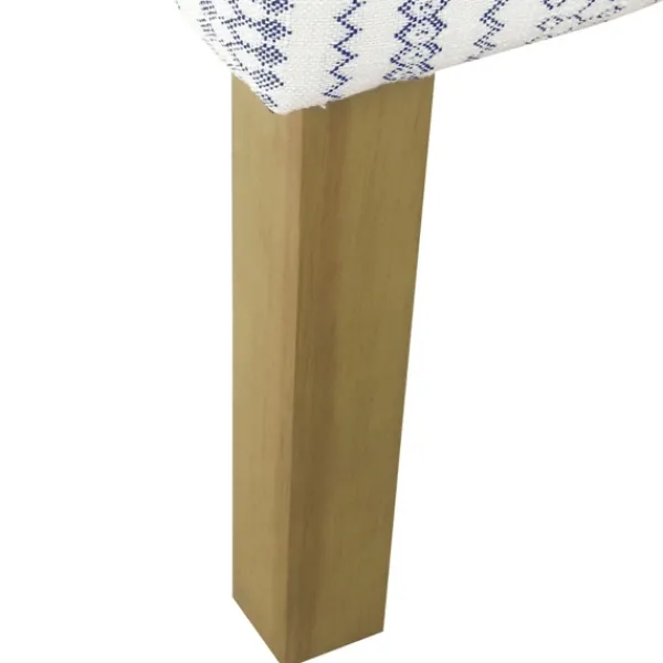 Accent Chairs-Kirkland's Home Blue Farmhouse Stripe Swoop Accent Chair White/Blue