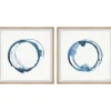 Framed Art-Kirkland's Home Blue Flash Framed Art Prints, Set Of 2 Blue/White