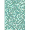 Outdoor Rugs-Kirkland's Home Blue Floral Burst Outdoor Area Rug, 5X7 Blue/White