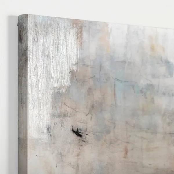 Canvas Art-Kirkland's Home Blue Haze Abstract Canvas Art Print White/Blue/Brown