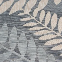 Outdoor Rugs-Kirkland's Home Blue Malibu Leafy Outdoor Area Rug, 7X10 Blue/Gray