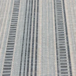 Outdoor Rugs-Kirkland's Home Blue Malibu Stripes Outdoor Area Rug, 7X10 Blue/Gray