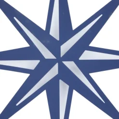Wall Plaques-Kirkland's Home Blue Metal Layered Star Plates Wall Plaque Blue/White