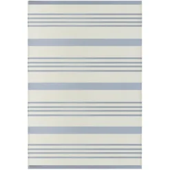 Outdoor Rugs-Kirkland's Home Blue Modern Stripes Outdoor Area Rug, 4X6 Blue/White