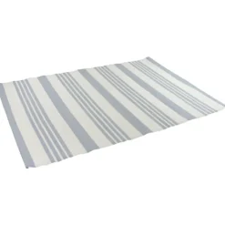 Outdoor Rugs-Kirkland's Home Blue Modern Stripes Outdoor Area Rug, 4X6 Blue/White