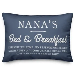 Pillows-Kirkland's Home Blue Nana'S Bed And Breakfast Accent Pillow Blue/White