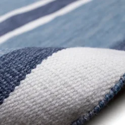 Outdoor Rugs-Kirkland's Home Blue Shades Striped Indoor/Outdoor Area Rug, 7X9 Blue/White