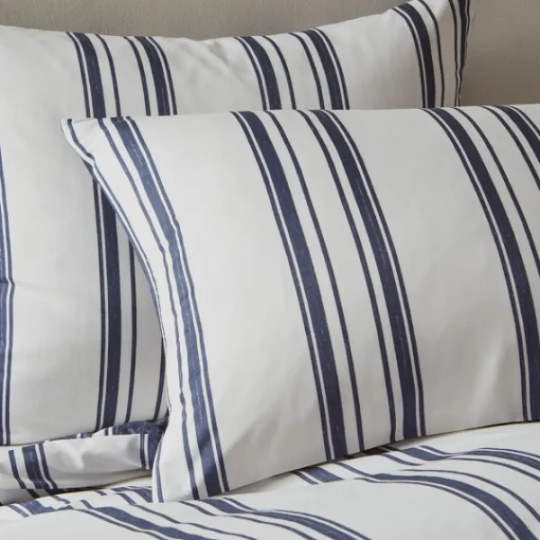 Comforters-Kirkland's Home Blue Stripe Jackson 3-Pc. King Comforter Set Blue/White