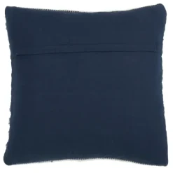 Pillows-Kirkland's Home Blue Striped Textured Denim Pillow Blue/White
