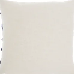 Pillows-Kirkland's Home Blue Tufted Xoxo Cotton Throw Pillow White/Blue
