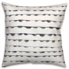 Pillows-Kirkland's Home Blue Watercolor Dot Chain Pattern Pillow White