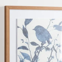 Framed Art-Kirkland's Home Bluebird On Branch Ii Framed Art Print White/Blue