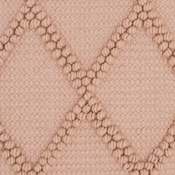 Pillows-Kirkland's Home Blush Knotted Lattice Throw Pillows, Set Of 2 Pink