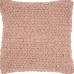 Pillows-Kirkland's Home Blush Looped Yarn Wool Pillow Pink
