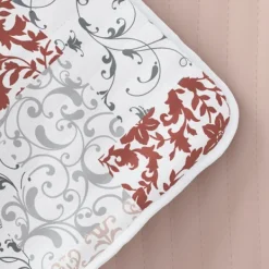 Quilts-Kirkland's Home Blush Patchwork Reversible 3-Pc. Queen Quilt Set Pink/White/Gray
