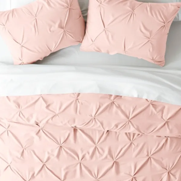 Duvets-Kirkland's Home Blush Pinched 2-Pc. Twin Duvet Cover Set Pink