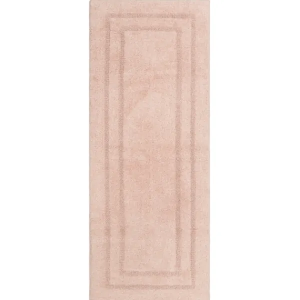 Bathroom Rugs-Kirkland's Home Blush Reversible Cotton Bath Mat, 60 In. Pink