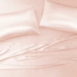 Bed Sheets-Kirkland's Home Blush Satin King 2-Pc. Pillow Case Set Pink