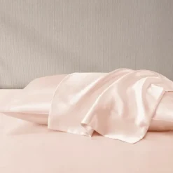 Bed Sheets-Kirkland's Home Blush Satin King 2-Pc. Pillow Case Set Pink