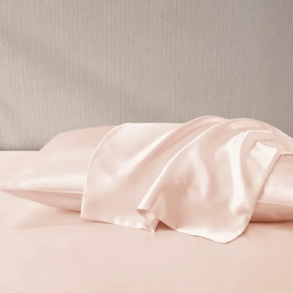 Bed Sheets-Kirkland's Home Blush Satin King 2-Pc. Pillow Case Set Pink