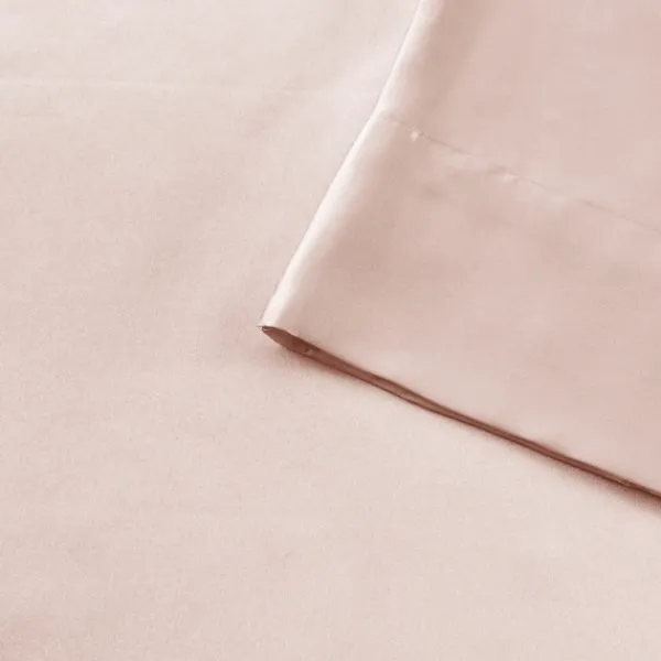 Bed Sheets-Kirkland's Home Blush Satin Standard 2-Pc. Pillow Case Set Pink