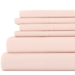 Bed Sheets-Kirkland's Home Blush Ultra Soft 6-Pc. Full Sheet Set Pink