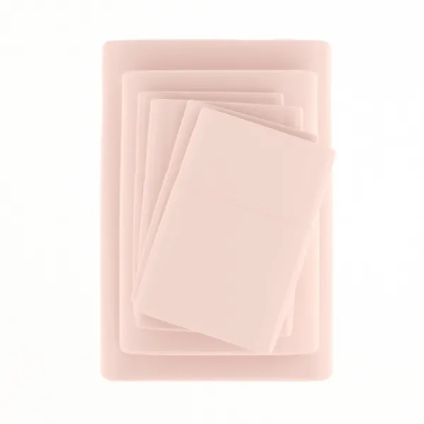 Bed Sheets-Kirkland's Home Blush Ultra Soft 6-Pc. Full Sheet Set Pink