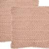 Pillows-Kirkland's Home Blush Woven Stripes Throw Pillows, Set Of 2 Pink