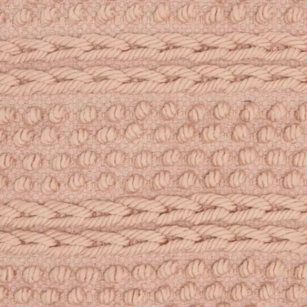 Pillows-Kirkland's Home Blush Woven Stripes Throw Pillows, Set Of 2 Pink