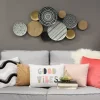 Wall Plaques-Kirkland's Home Boho Medley Plates Wall Plaque Black/White/Gold/Brown