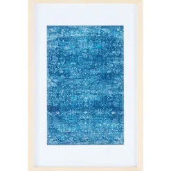 Wall Plaques-Kirkland's Home Bold Framed Textile Wall Plaque Blue
