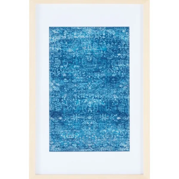 Wall Plaques-Kirkland's Home Bold Framed Textile Wall Plaque Blue