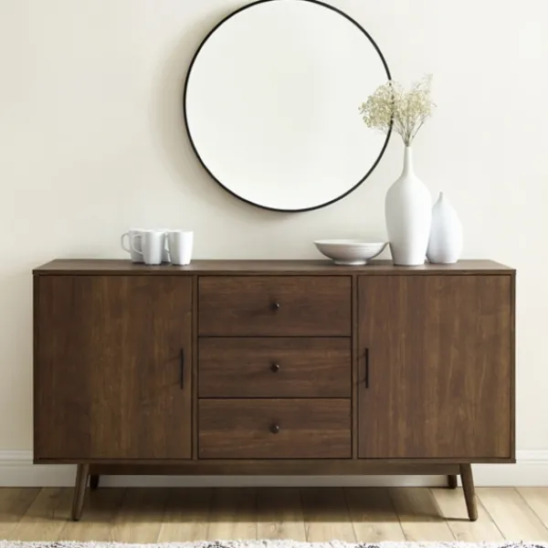 Cabinets & Sideboards-Kirkland's Home Bonnie Brown Midcentury Sideboard Cabinet