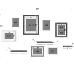 Gallery Wall Frames-Kirkland's Home Bordeaux 10-Pc. Gallery Wall Frame And Shelf Set