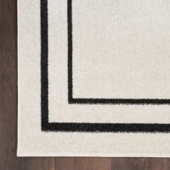 Outdoor Rugs-Kirkland's Home Bordered Indoor/Outdoor Area Rug, 5X7 Ivory