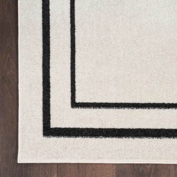 Outdoor Rugs-Kirkland's Home Bordered Indoor/Outdoor Area Rug, 5X7 Ivory