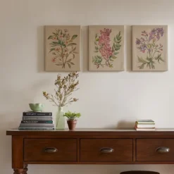 Canvas Art-Kirkland's Home Botanical Linen Art Prints, Set Of 3 Multi